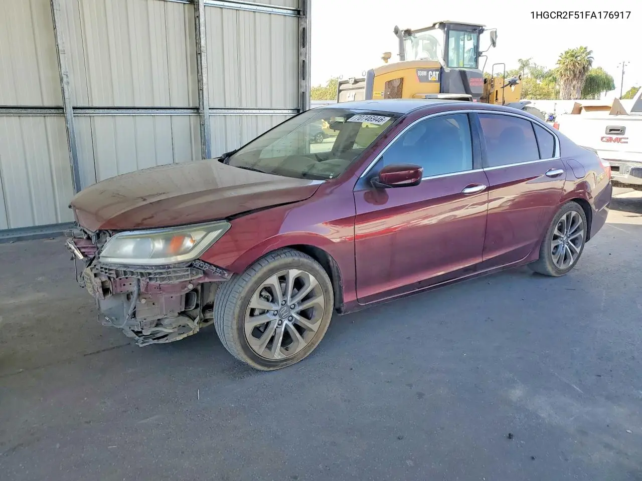 HONDA ACCORD 2015, VIN 1HGCR2F51FA176917