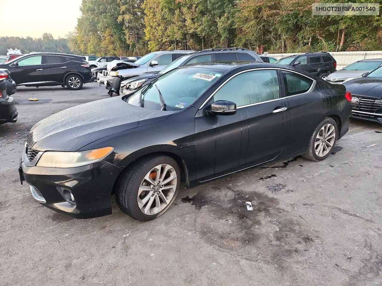 HONDA ACCORD 2015, VIN 1HGCT2B83FA001540