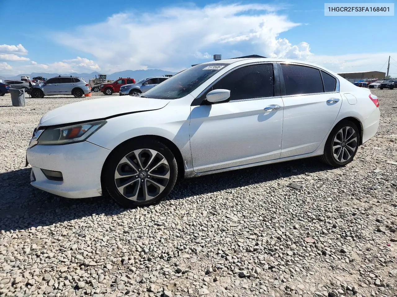 HONDA ACCORD 2015, VIN 1HGCR2F53FA168401