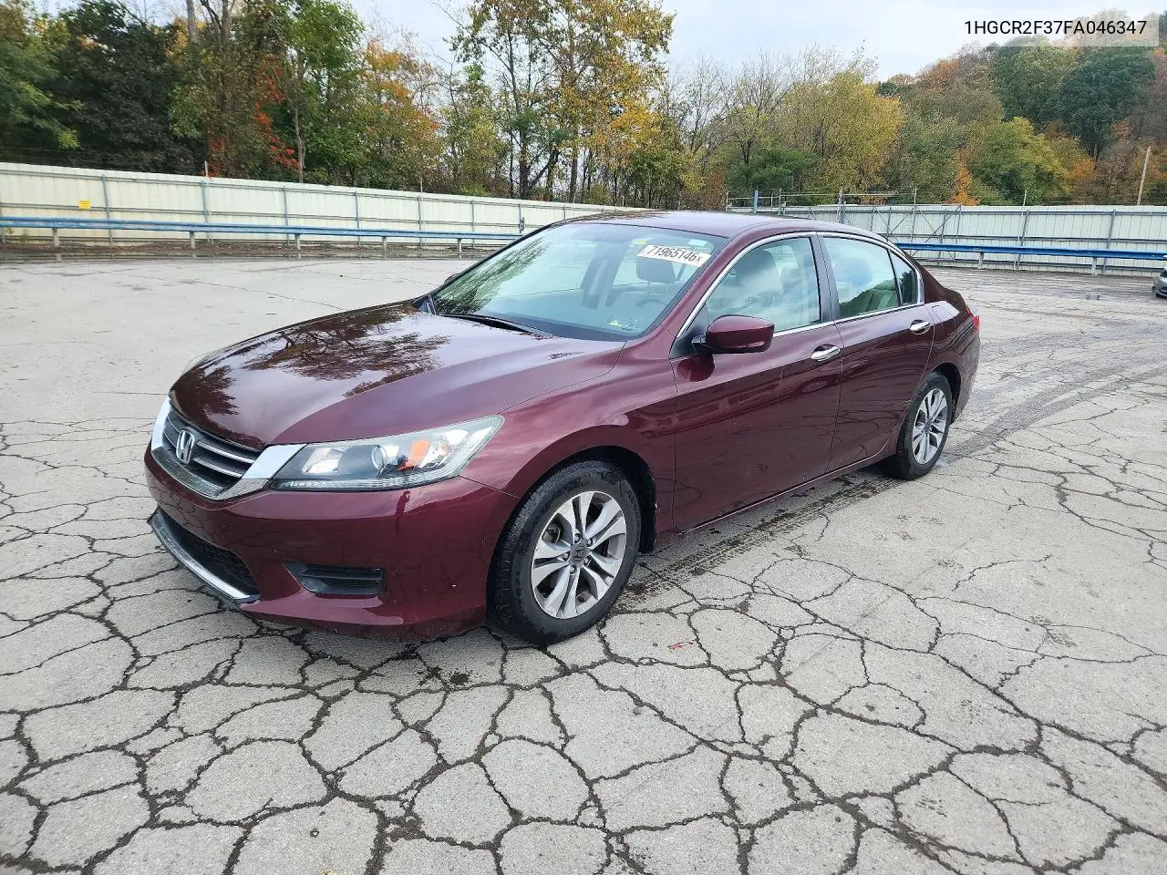 HONDA ACCORD 2015, VIN 1HGCR2F37FA046347