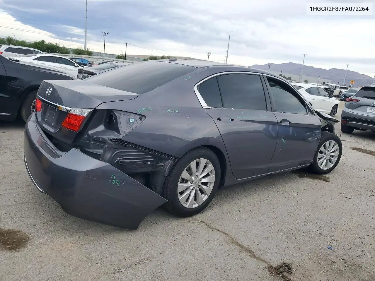 2015 HONDA ACCORD VIN 1HGCR2F87FA072264 — фото 3