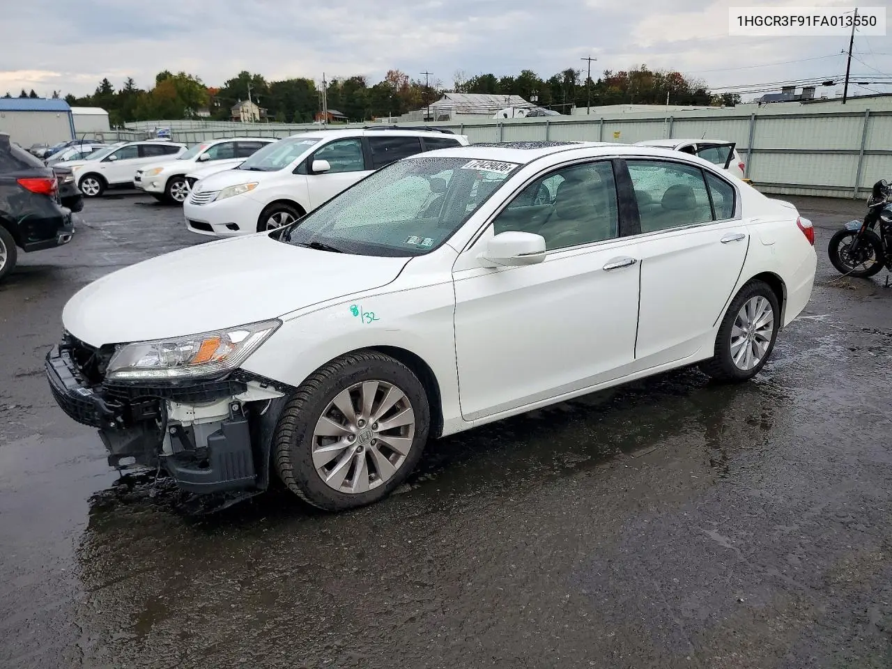 HONDA ACCORD 2015, VIN 1HGCR3F91FA013550
