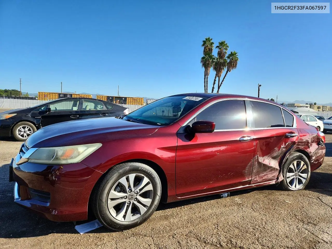 HONDA ACCORD 2015, VIN 1HGCR2F33FA067597