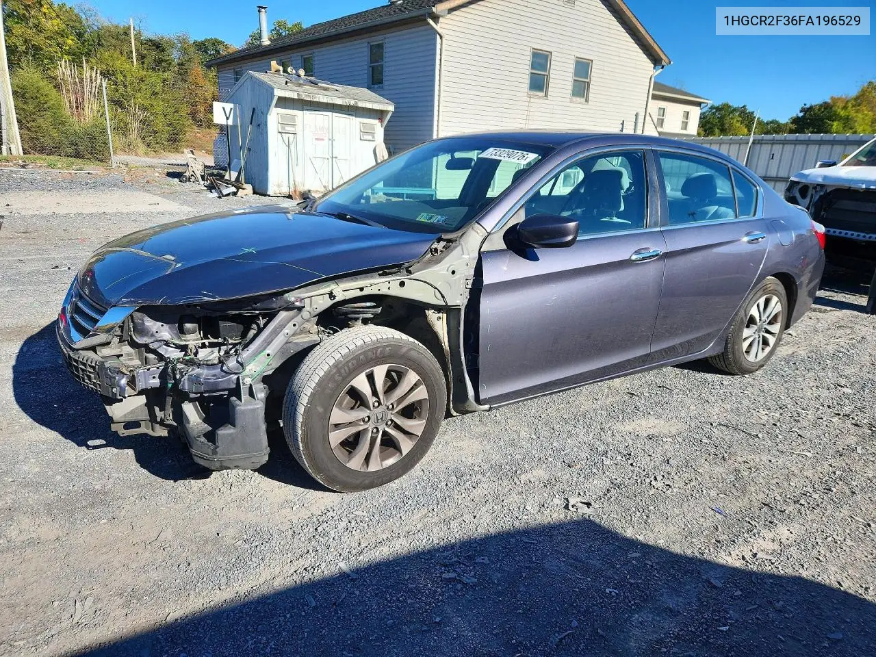 HONDA ACCORD 2015, VIN 1HGCR2F36FA196529