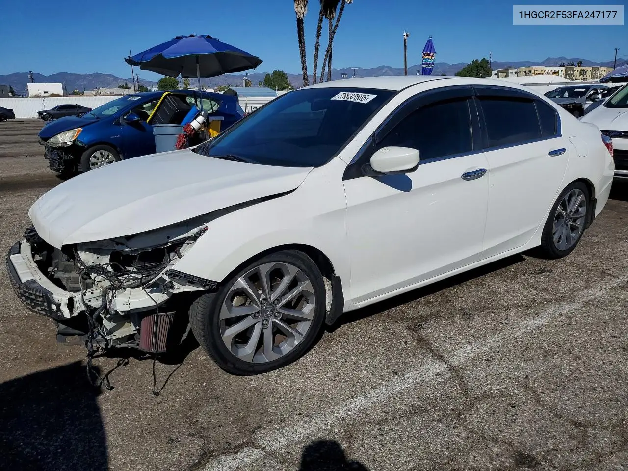 HONDA ACCORD 2015, VIN 1HGCR2F53FA247177