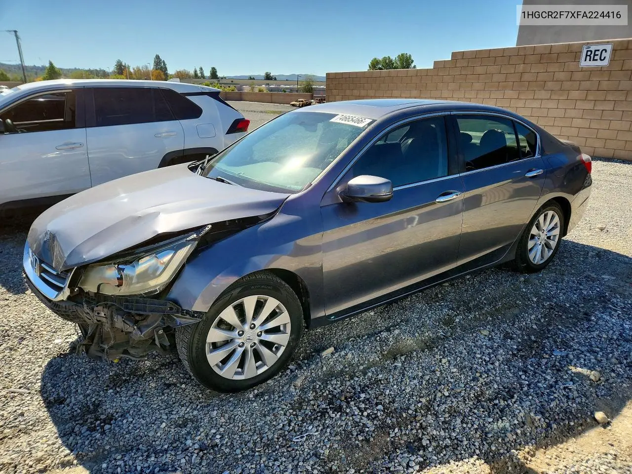 HONDA ACCORD 2015, VIN 1HGCR2F7XFA224416