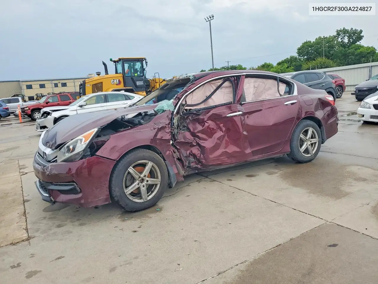 HONDA ACCORD 2016, VIN 1HGCR2F30GA224827