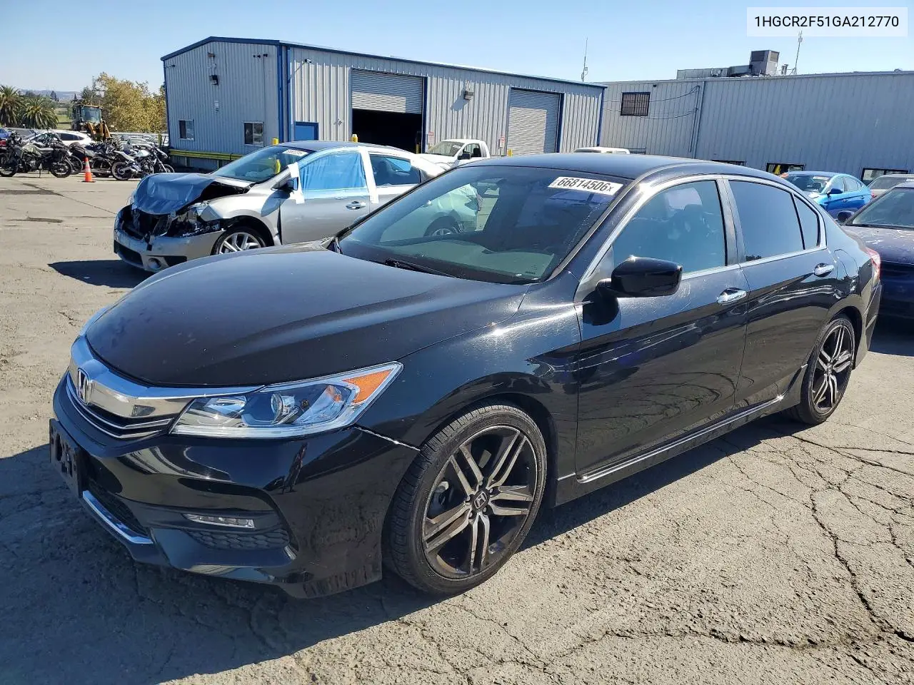 HONDA ACCORD 2016, VIN 1HGCR2F51GA212770