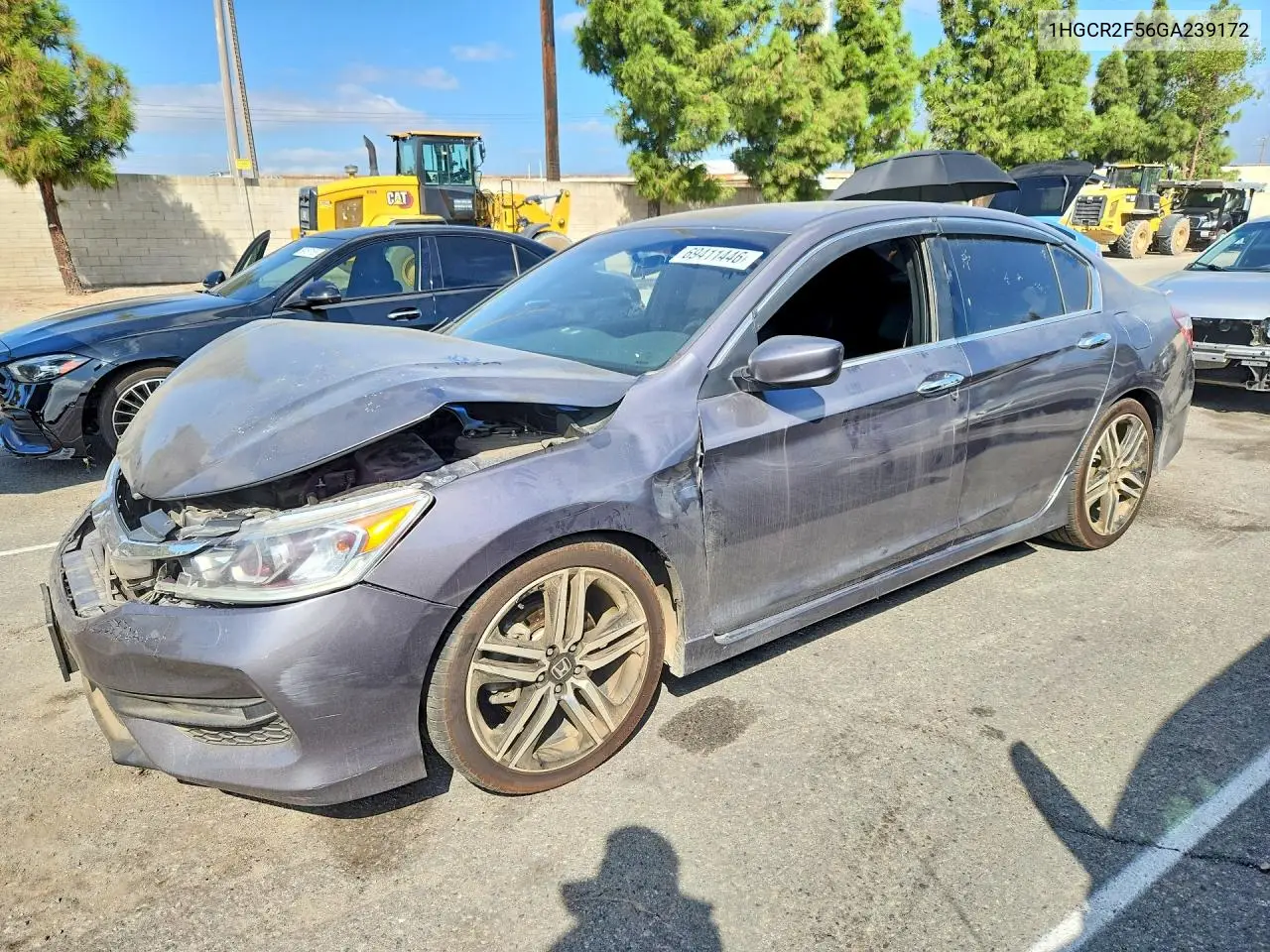 HONDA ACCORD 2016, VIN 1HGCR2F56GA239172