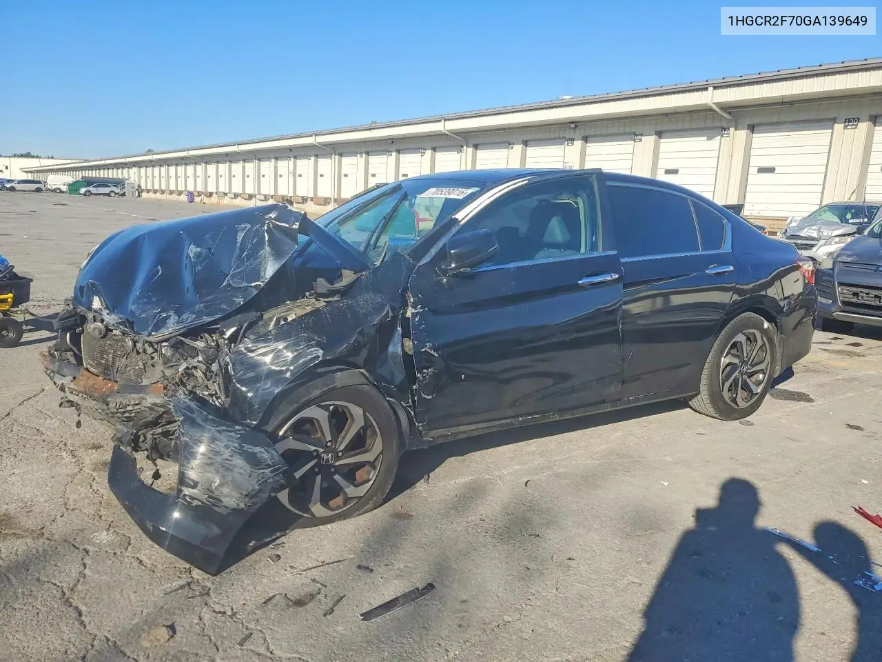 HONDA ACCORD 2016, VIN 1HGCR2F70GA139649