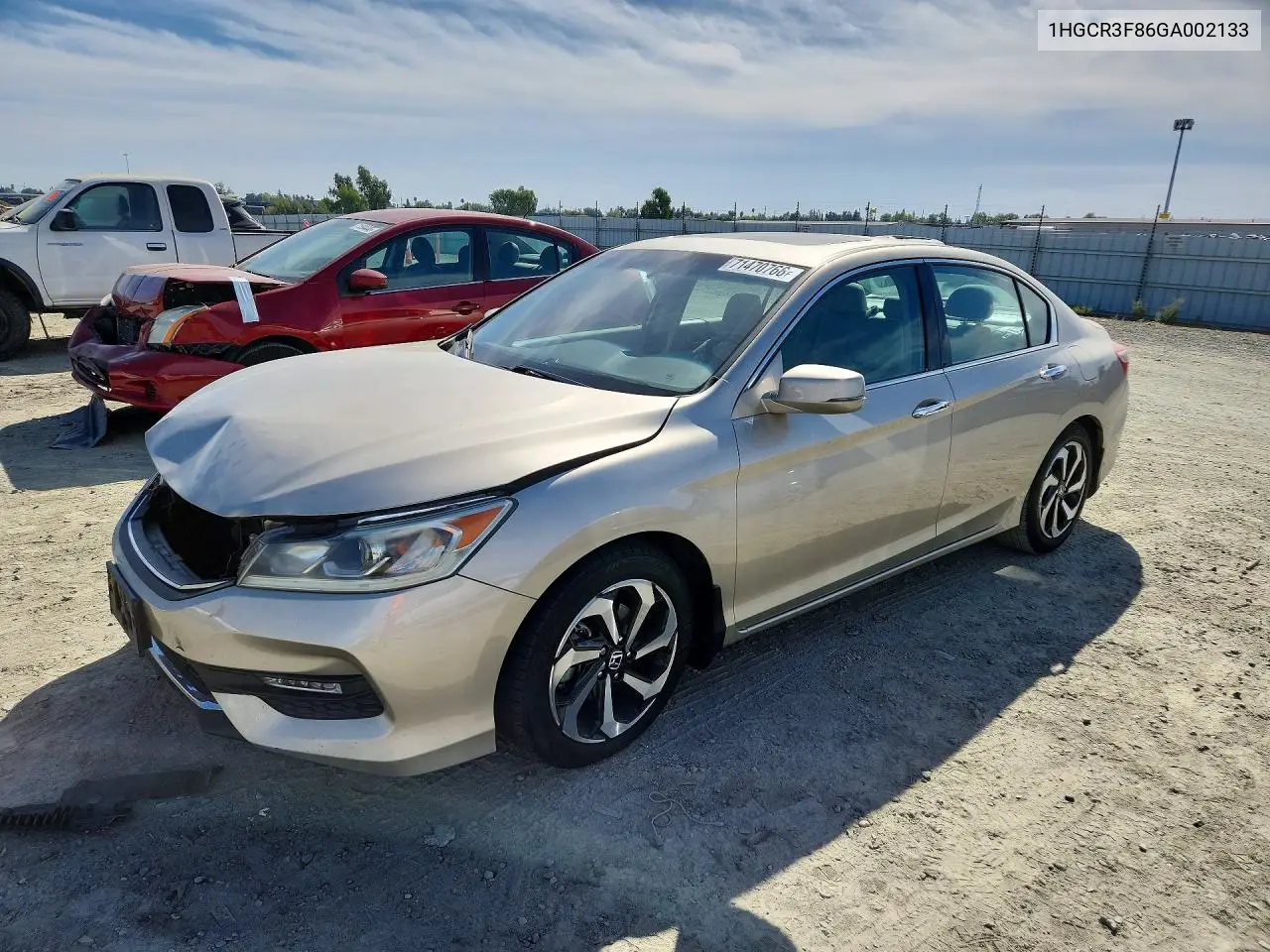 HONDA ACCORD 2016, VIN 1HGCR3F86GA002133