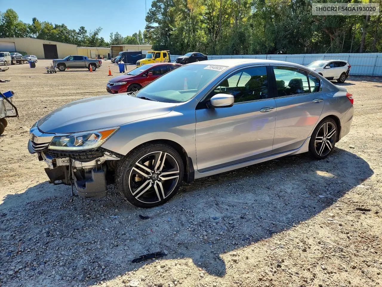 HONDA ACCORD 2016, VIN 1HGCR2F54GA193020