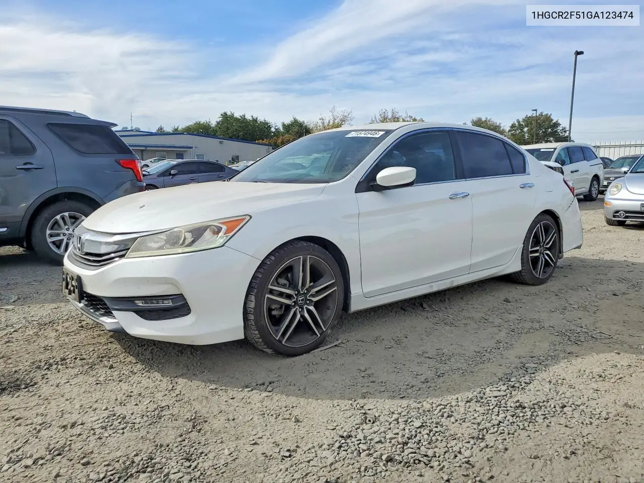 HONDA ACCORD 2016, VIN 1HGCR2F51GA123474