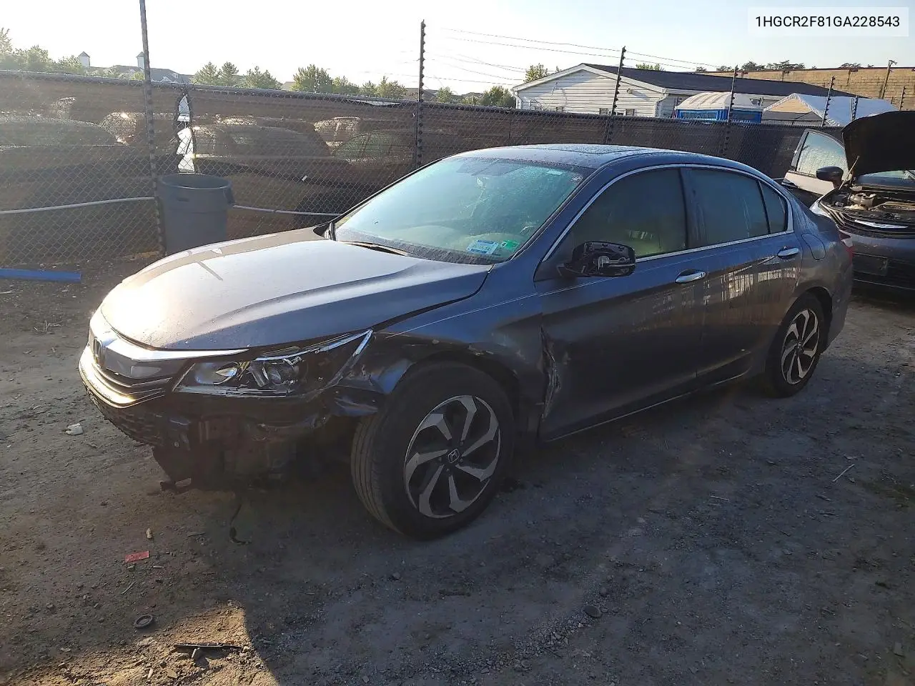 HONDA ACCORD 2016, VIN 1HGCR2F81GA228543