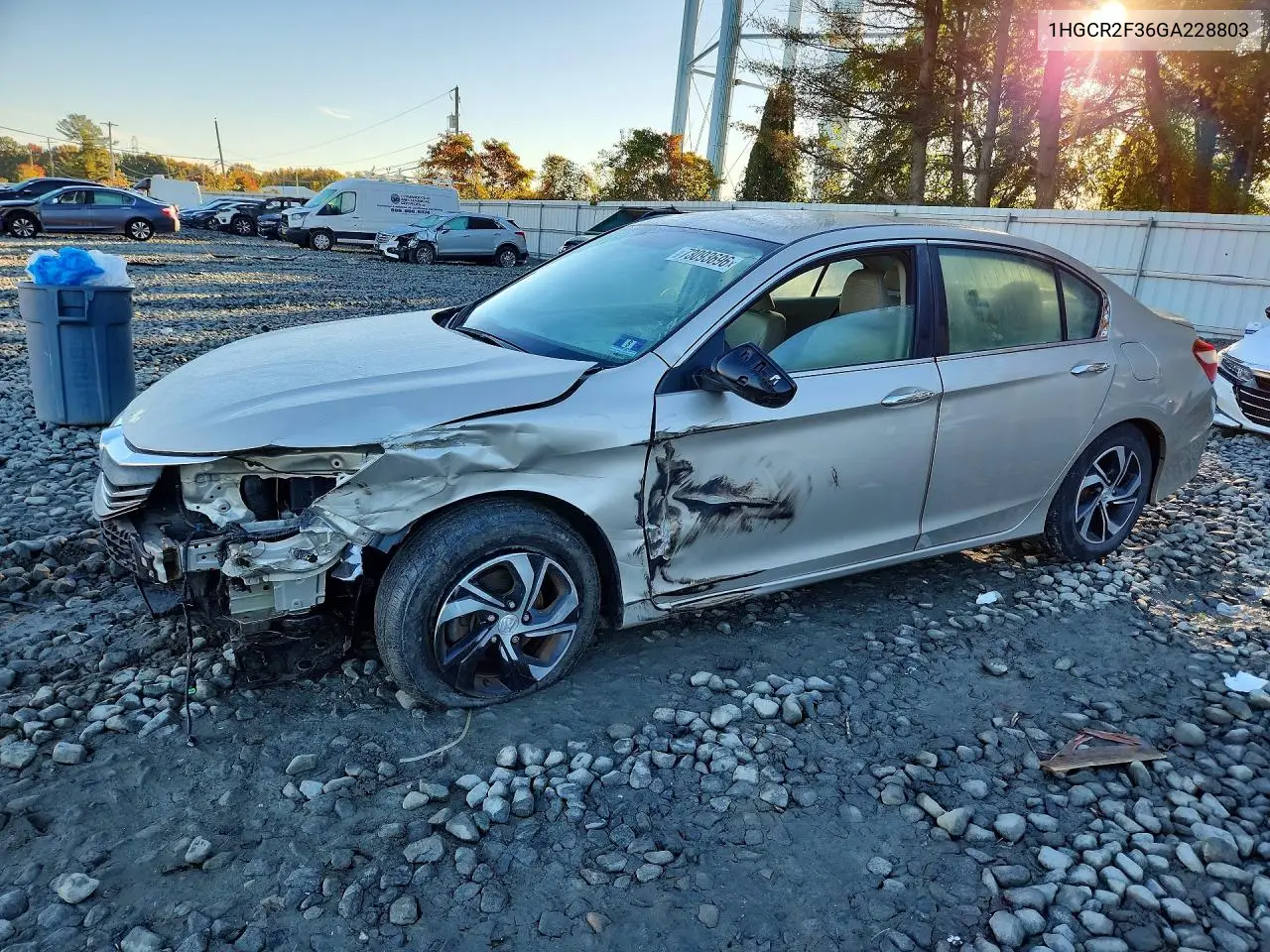 HONDA ACCORD 2016, VIN 1HGCR2F36GA228803
