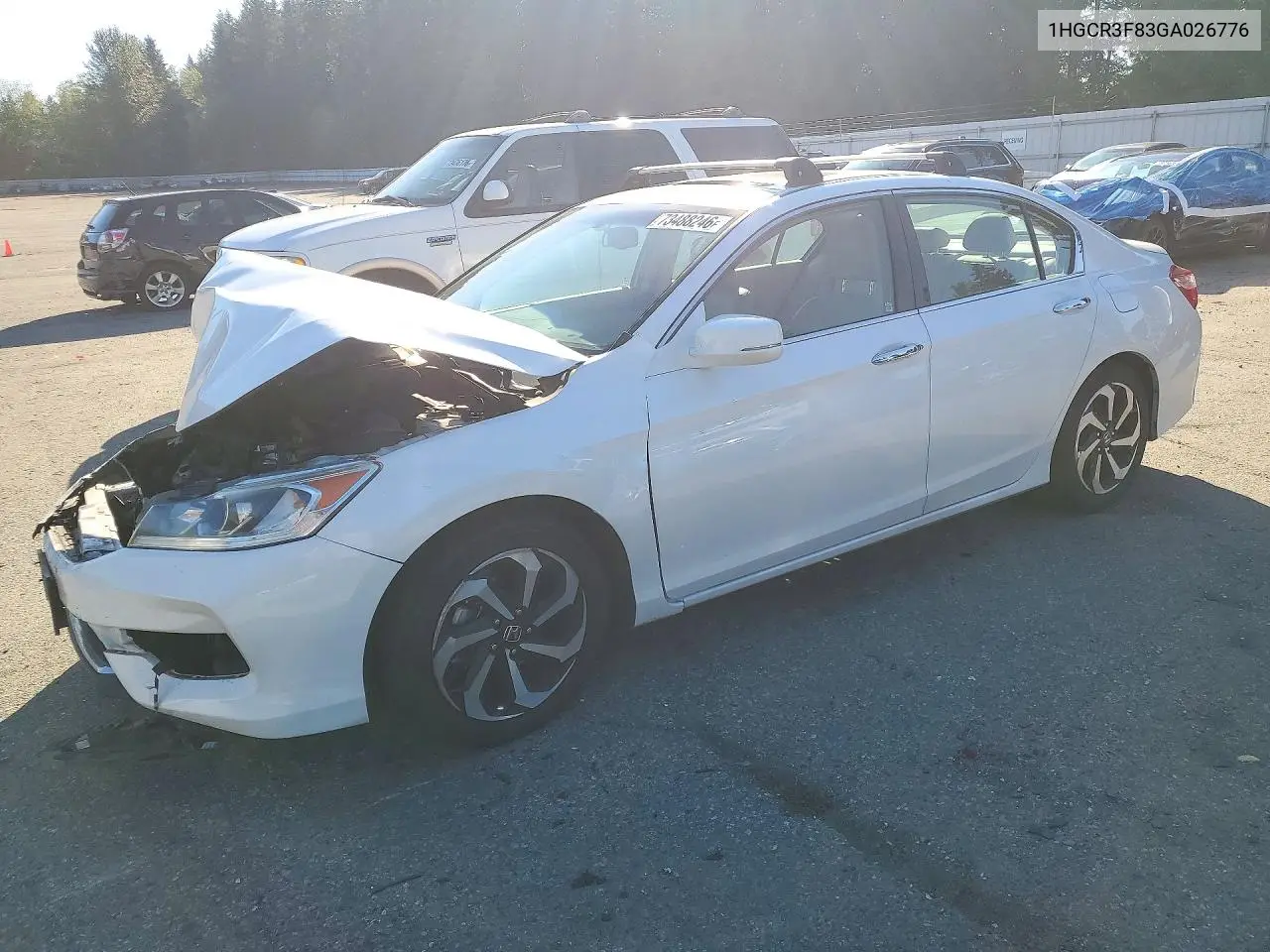 HONDA ACCORD 2016, VIN 1HGCR3F83GA026776