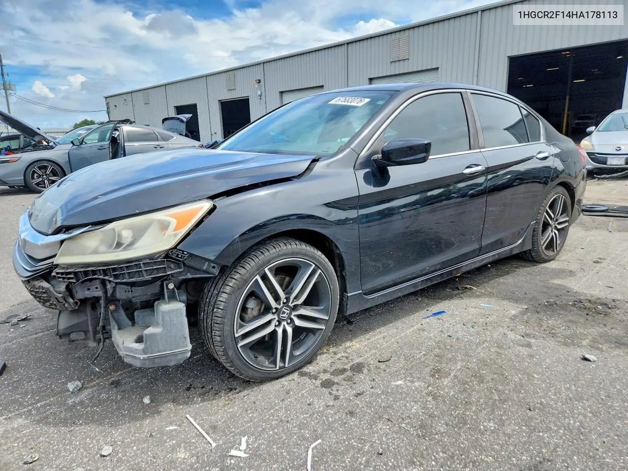 HONDA ACCORD 2017, VIN 1HGCR2F14HA178113