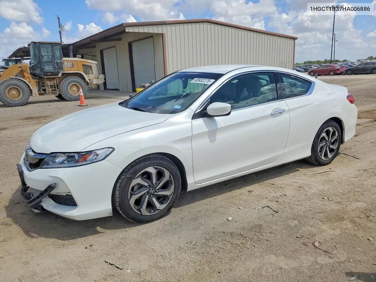 HONDA ACCORD 2017, VIN 1HGCT1B37HA006886