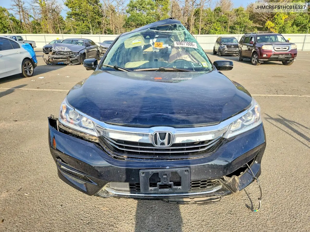 2017 HONDA ACCORD VIN JHMCR6F51HC016337 — фото 5