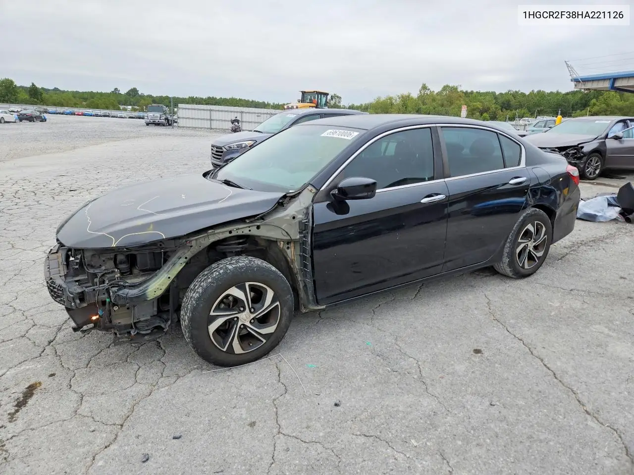 HONDA ACCORD 2017, VIN 1HGCR2F38HA221126