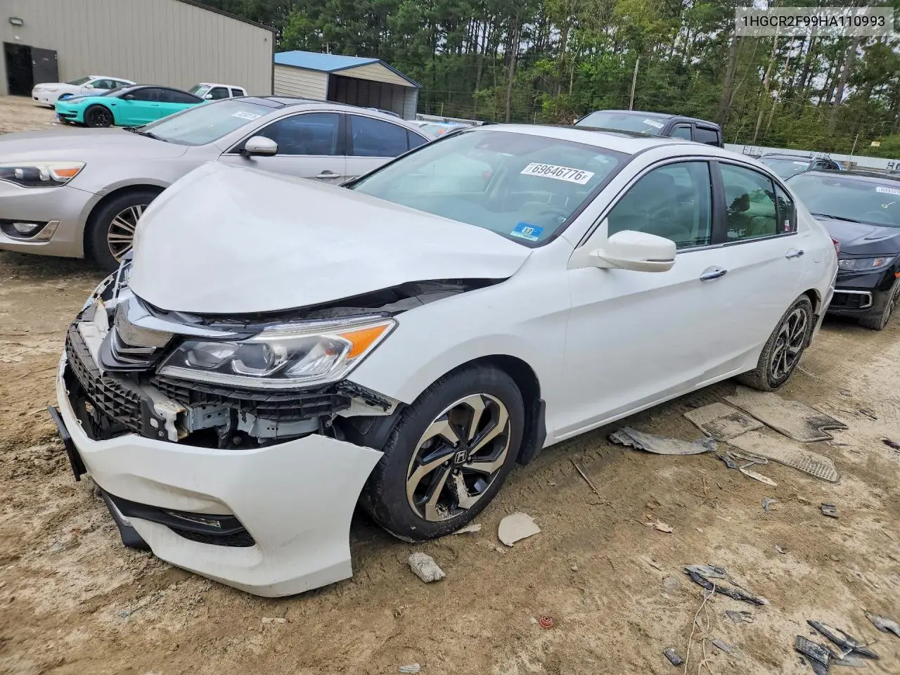 HONDA ACCORD 2017, VIN 1HGCR2F99HA110993