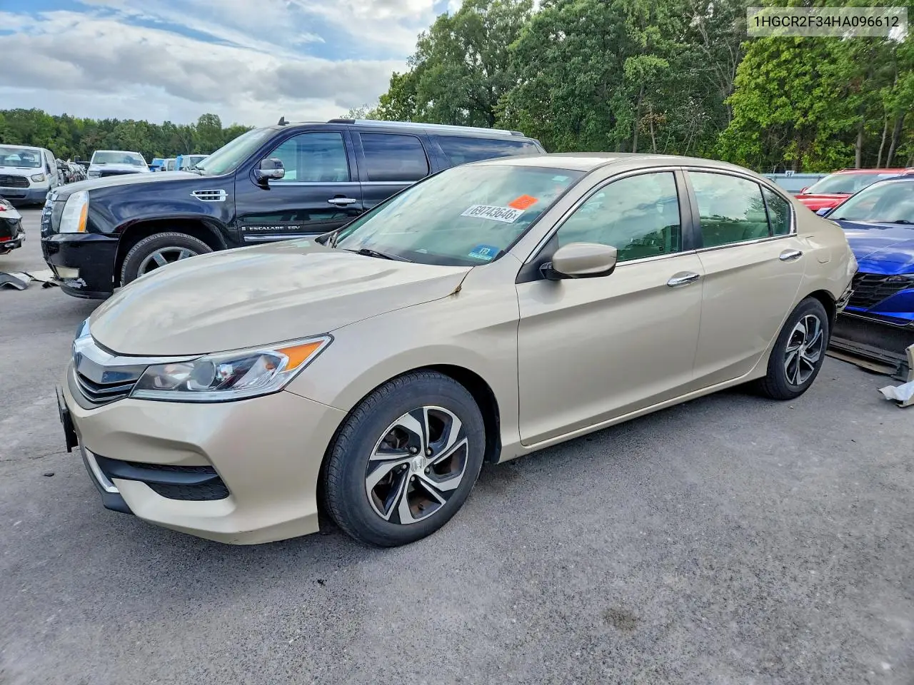 HONDA ACCORD 2017, VIN 1HGCR2F34HA096612
