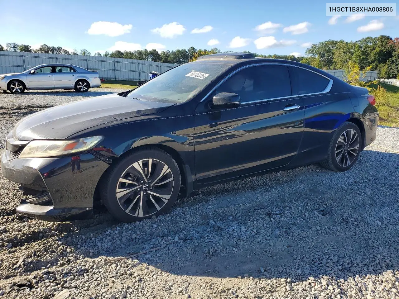 HONDA ACCORD 2017, VIN 1HGCT1B8XHA008806
