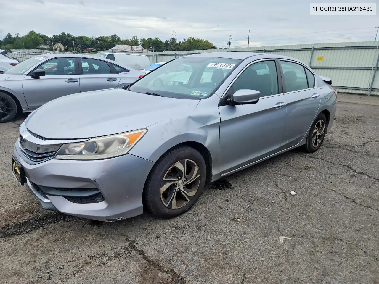 HONDA ACCORD 2017, VIN 1HGCR2F38HA216489