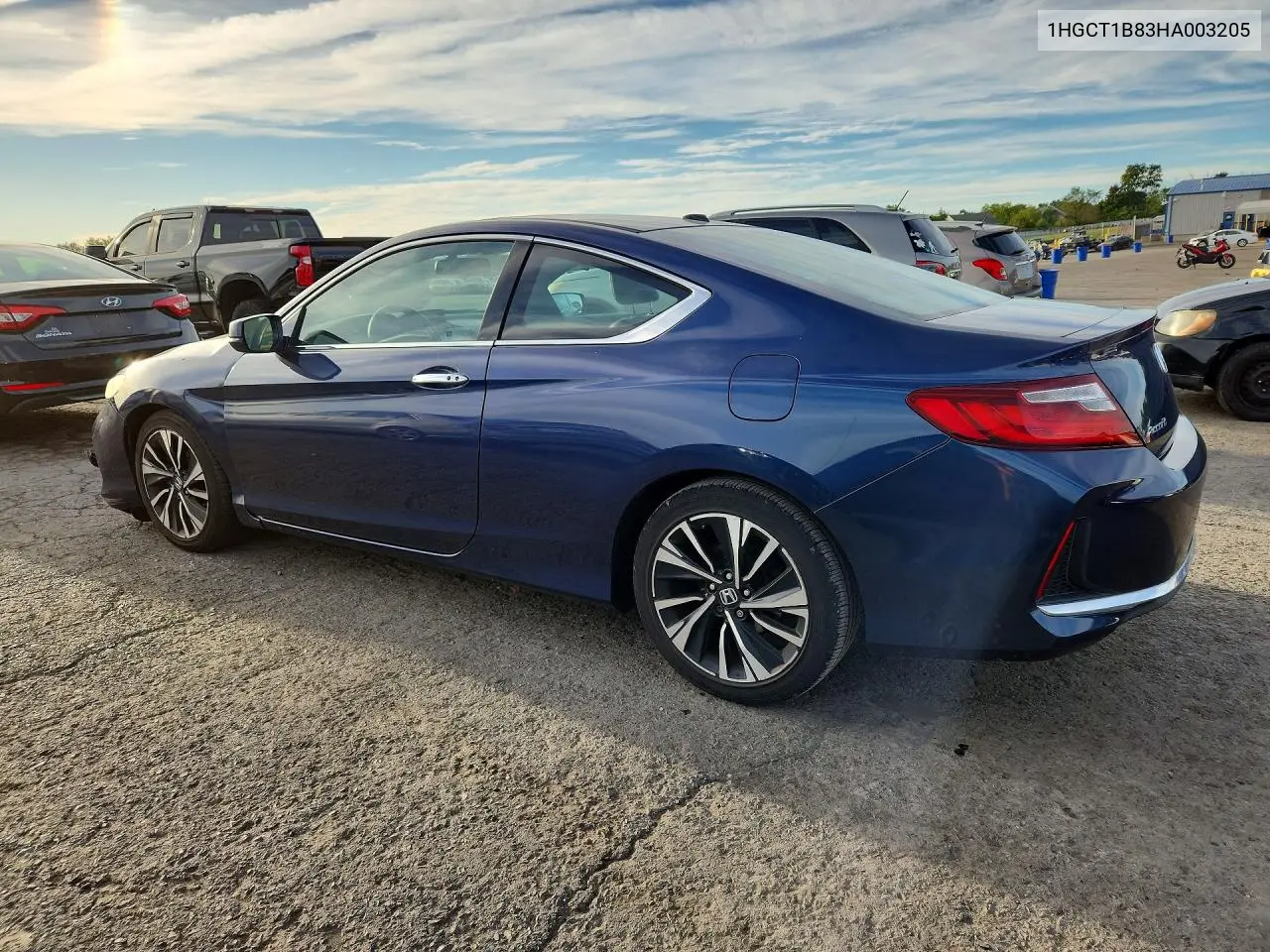 2017 HONDA ACCORD VIN 1HGCT1B83HA003205 — фото 2