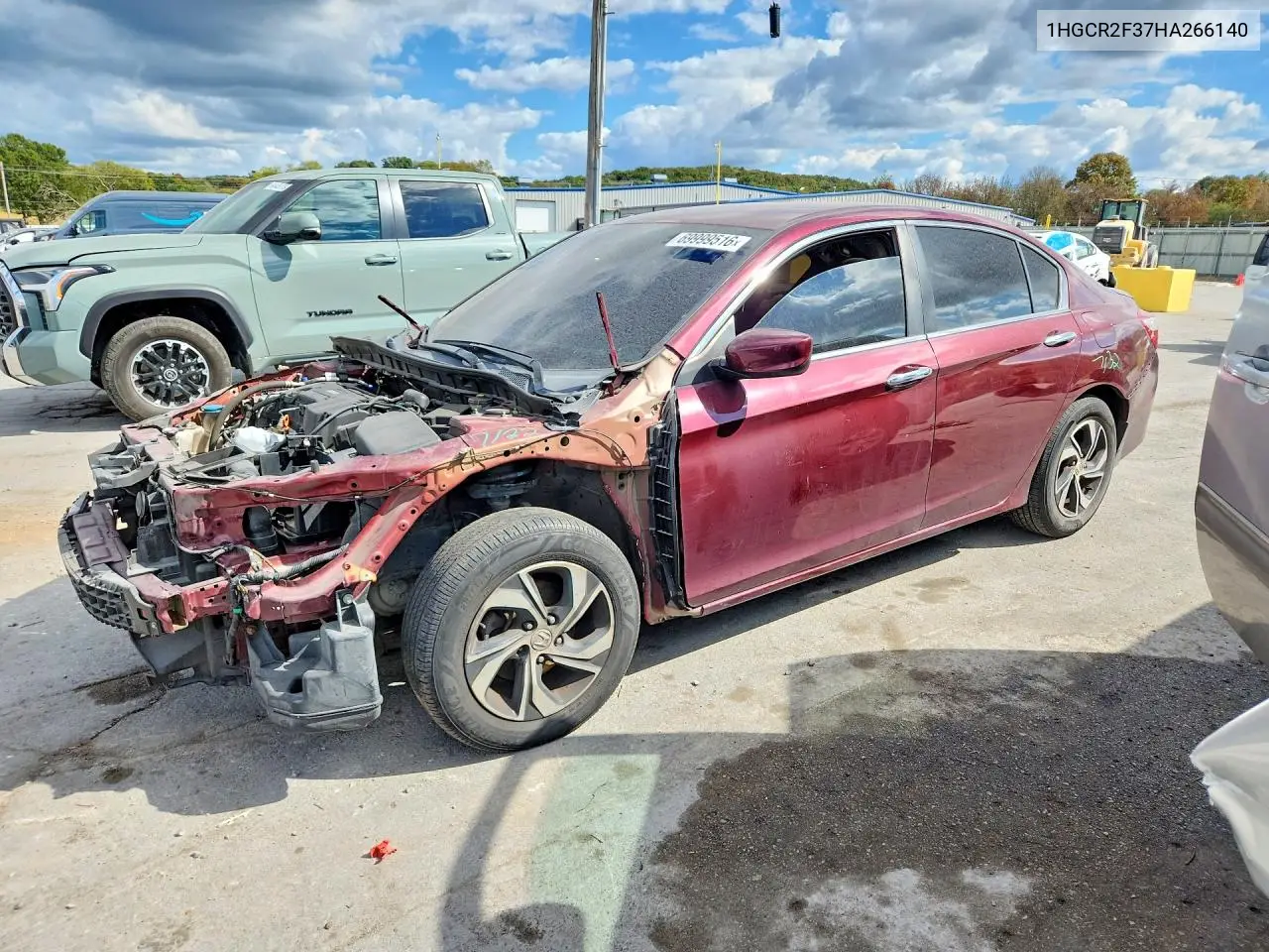 HONDA ACCORD 2017, VIN 1HGCR2F37HA266140