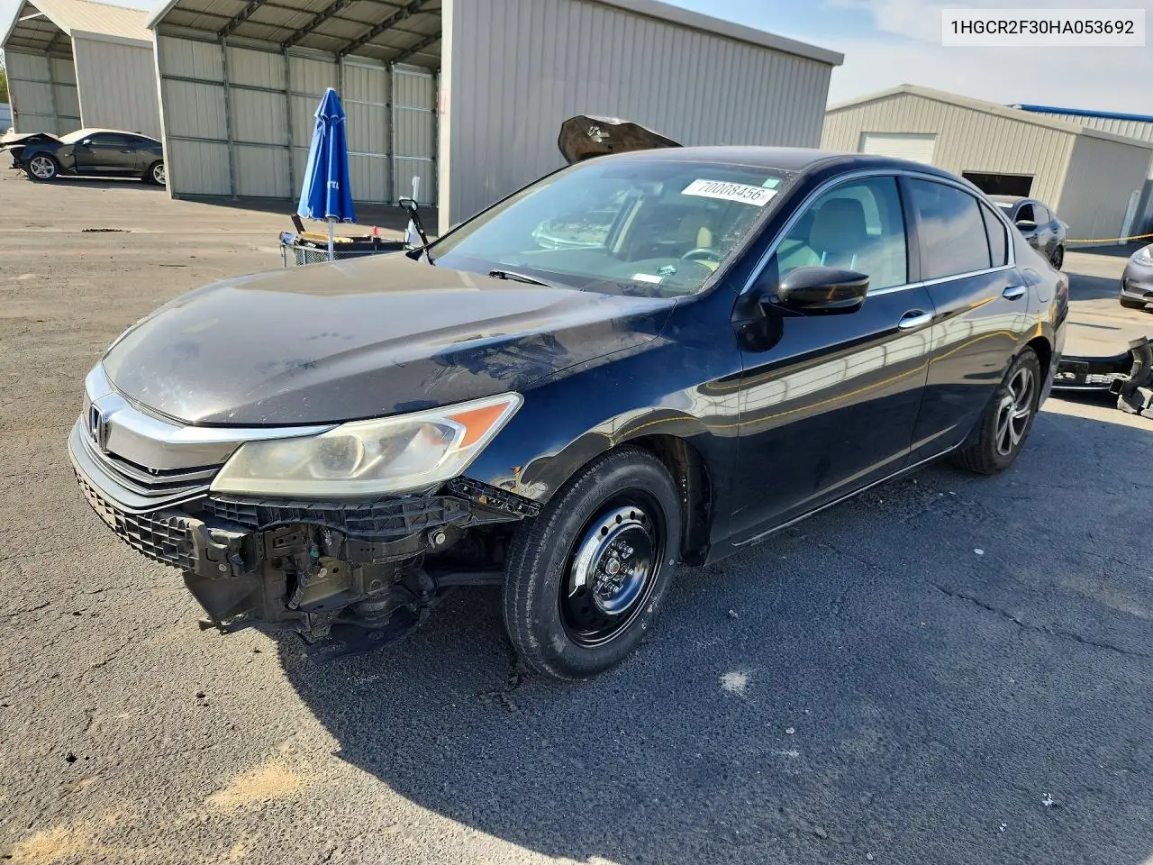 HONDA ACCORD 2017, VIN 1HGCR2F30HA053692