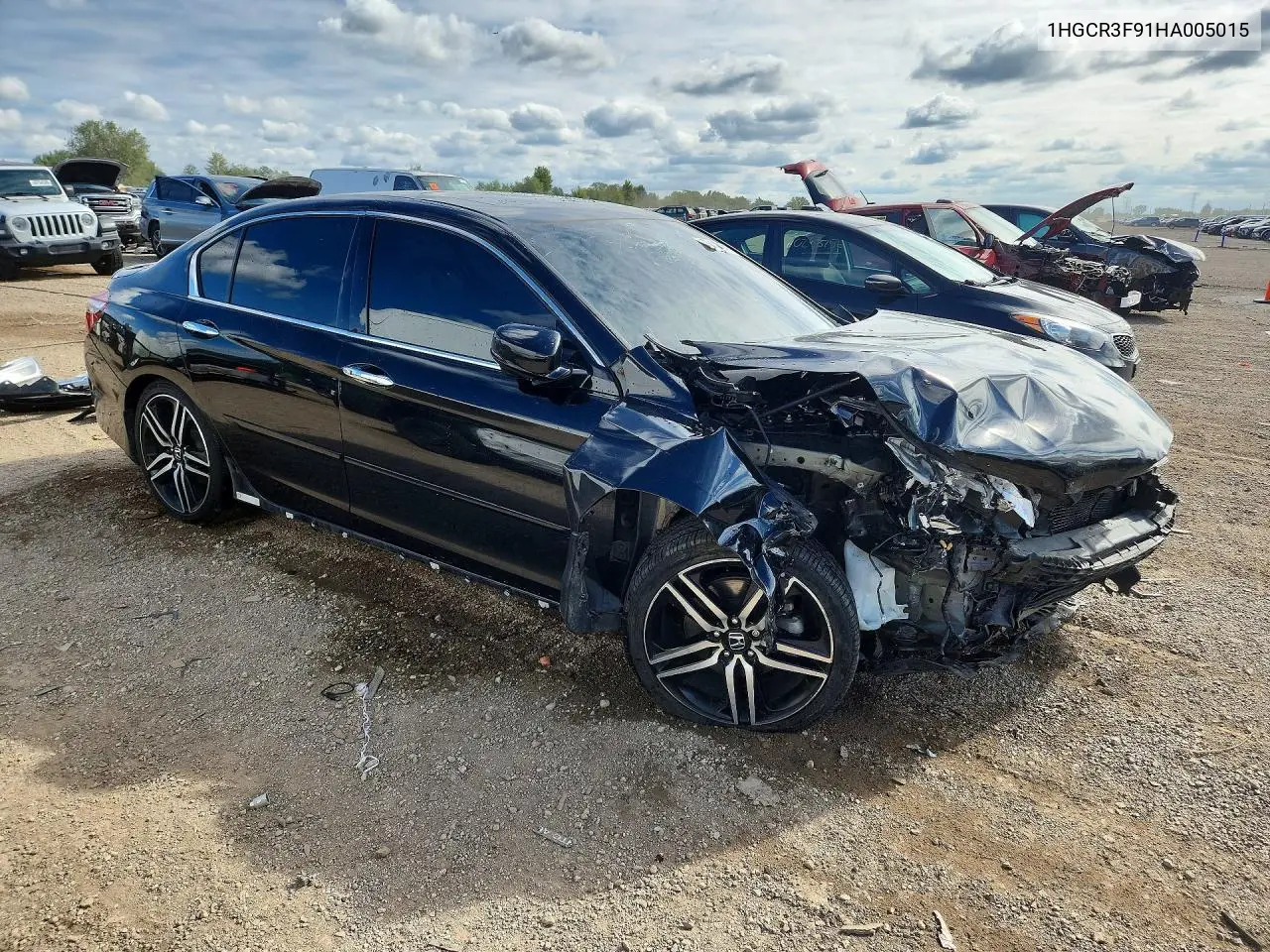 2017 HONDA ACCORD VIN 1HGCR3F91HA005015 — фото 4