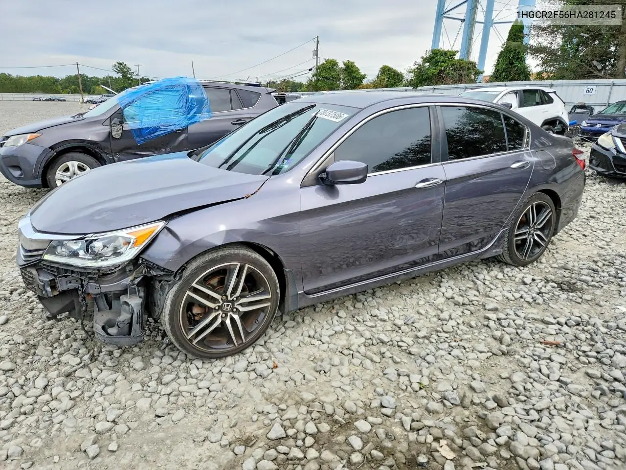 HONDA ACCORD 2017, VIN 1HGCR2F56HA281245