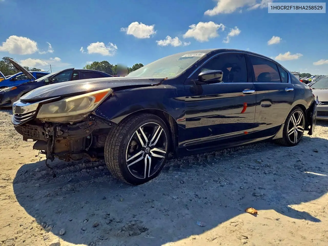 HONDA ACCORD 2017, VIN 1HGCR2F18HA258529