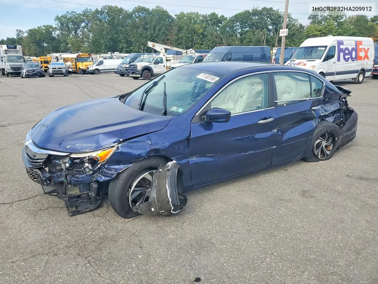 HONDA ACCORD 2017, VIN 1HGCR2F32HA209912