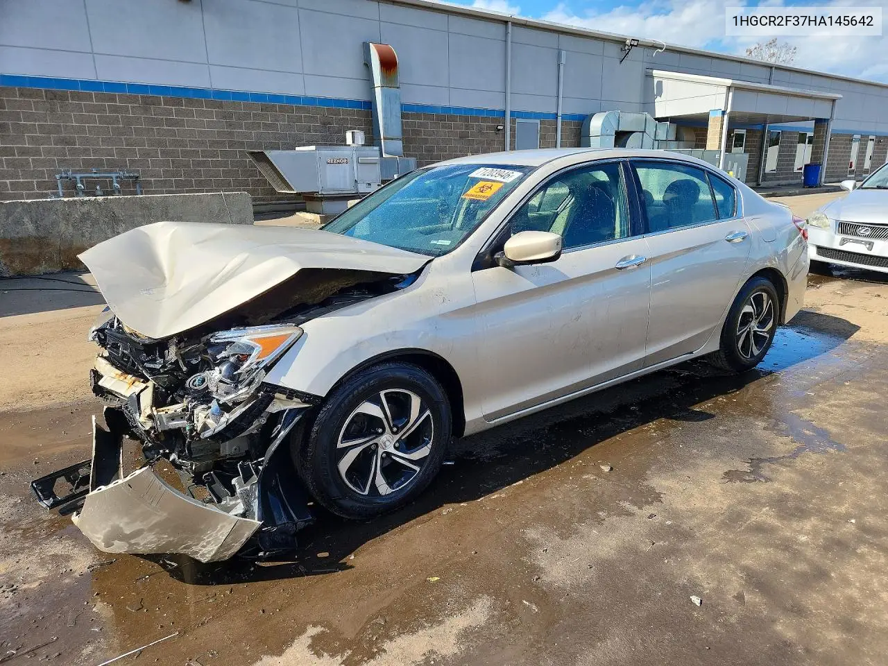 HONDA ACCORD 2017, VIN 1HGCR2F37HA145642