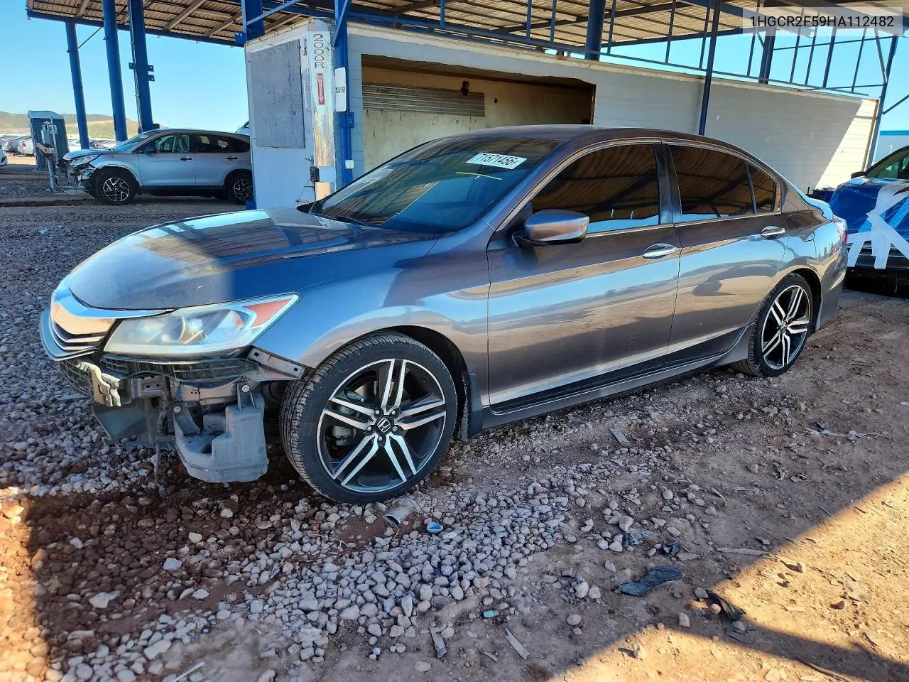 HONDA ACCORD 2017, VIN 1HGCR2F59HA112482
