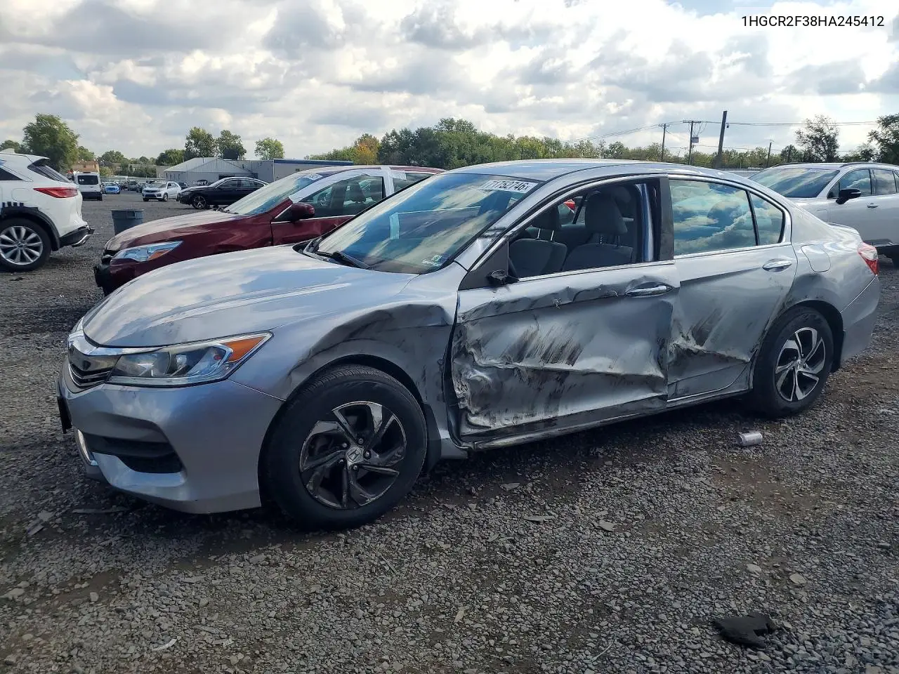 HONDA ACCORD 2017, VIN 1HGCR2F38HA245412