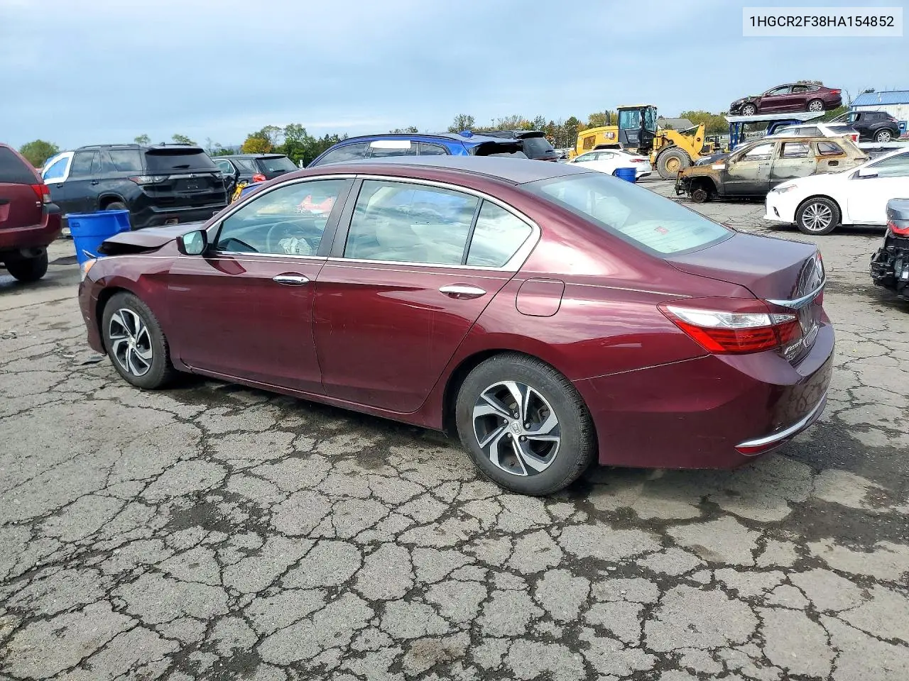 2017 HONDA ACCORD VIN 1HGCR2F38HA154852 — фото 2