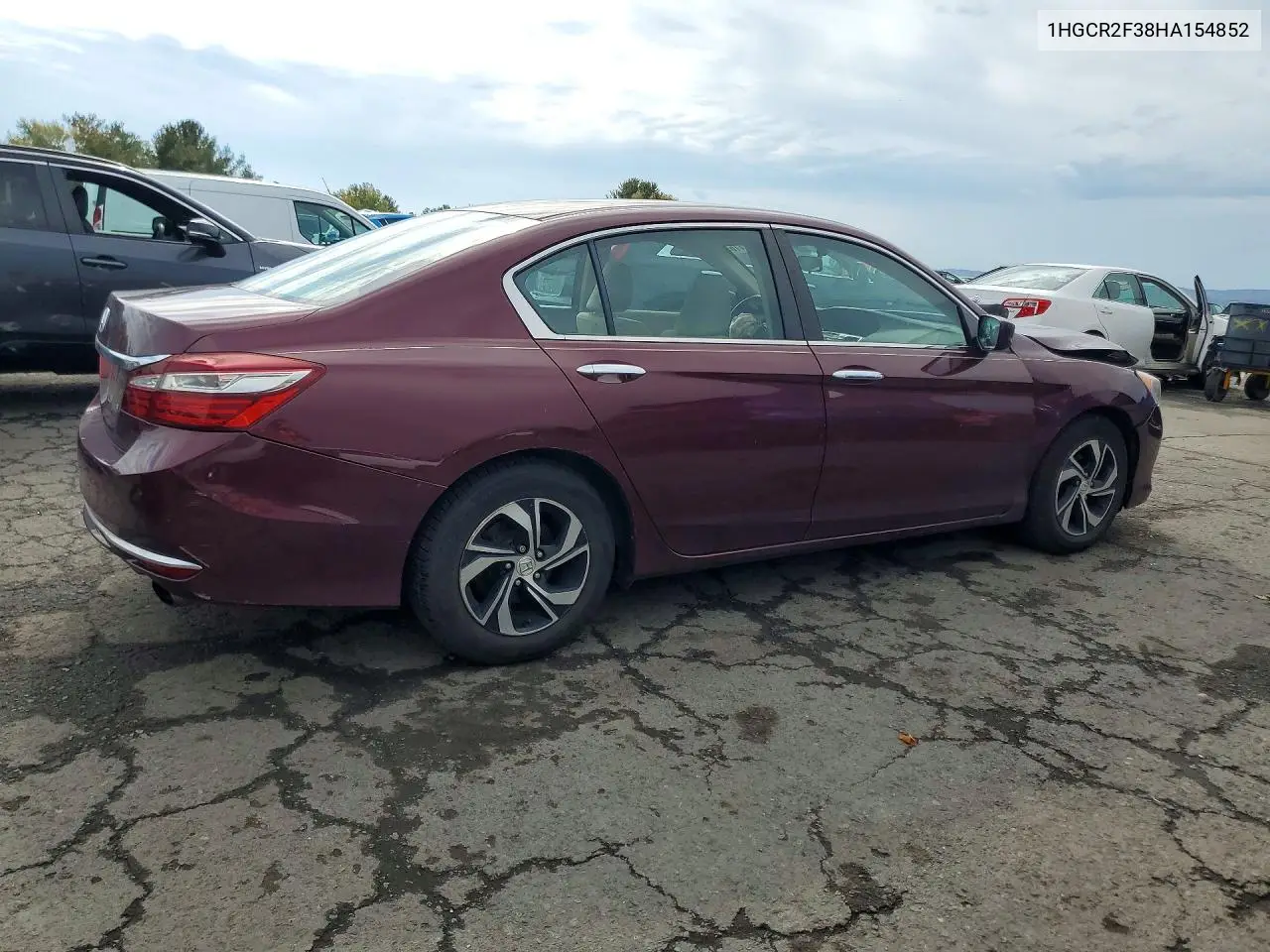 2017 HONDA ACCORD VIN 1HGCR2F38HA154852 — фото 3