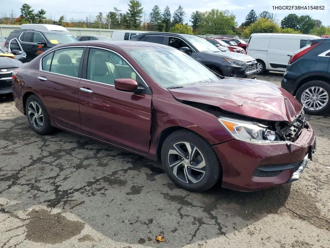 2017 HONDA ACCORD VIN 1HGCR2F38HA154852 — фото 4