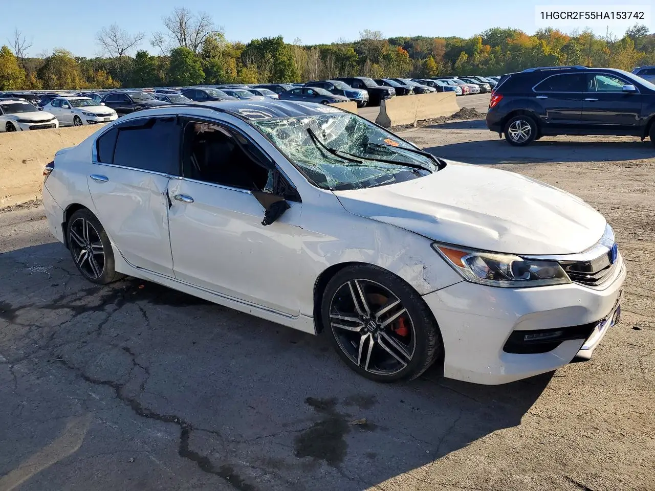 2017 HONDA ACCORD VIN 1HGCR2F55HA153742 — фото 4