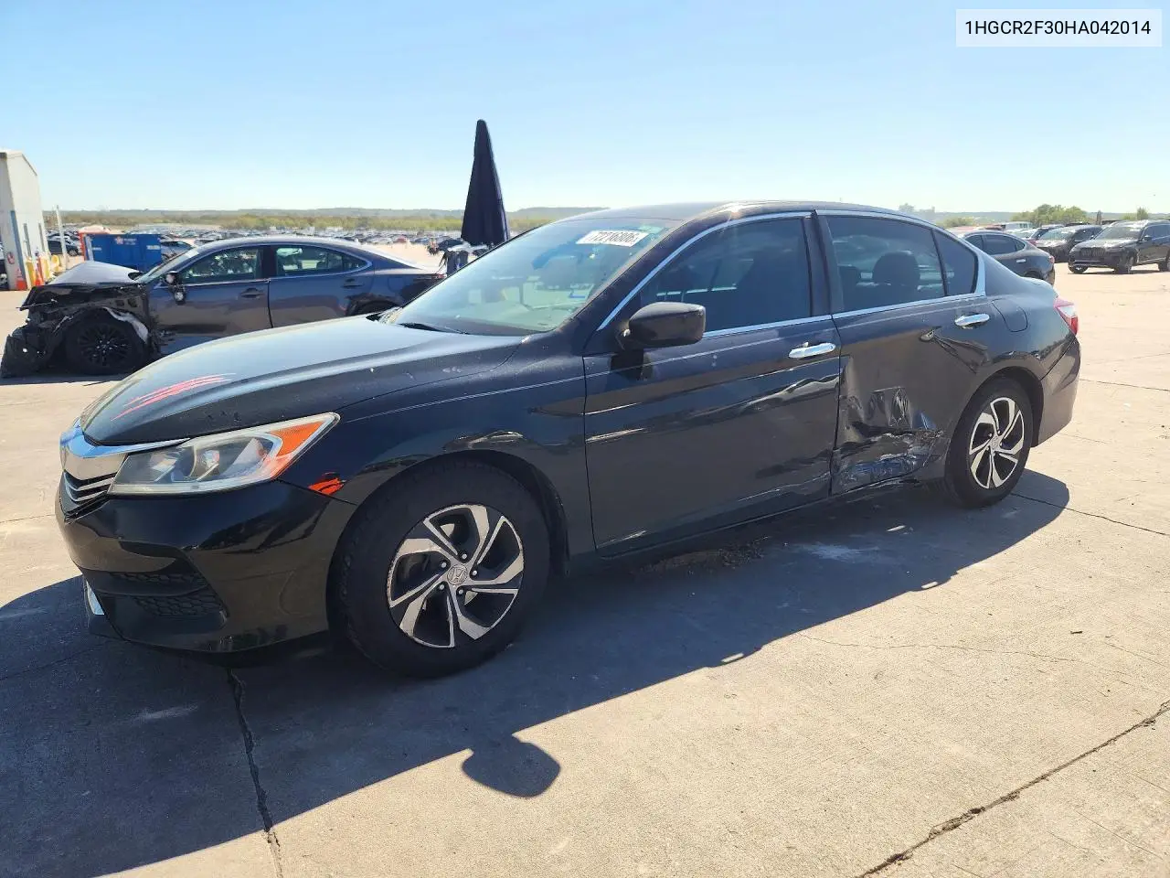 HONDA ACCORD 2017, VIN 1HGCR2F30HA042014