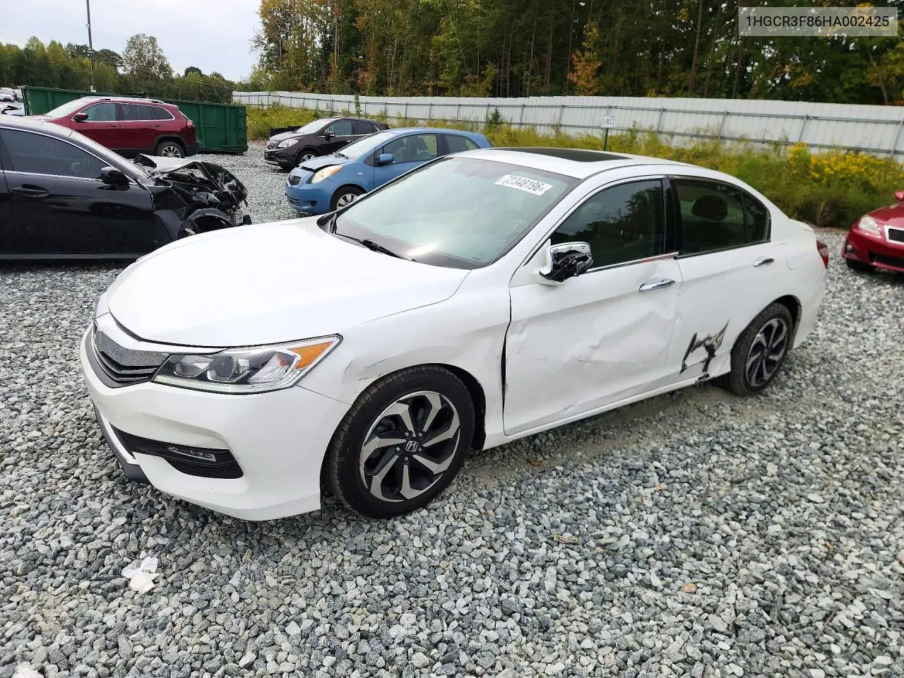 HONDA ACCORD 2017, VIN 1HGCR3F86HA002425