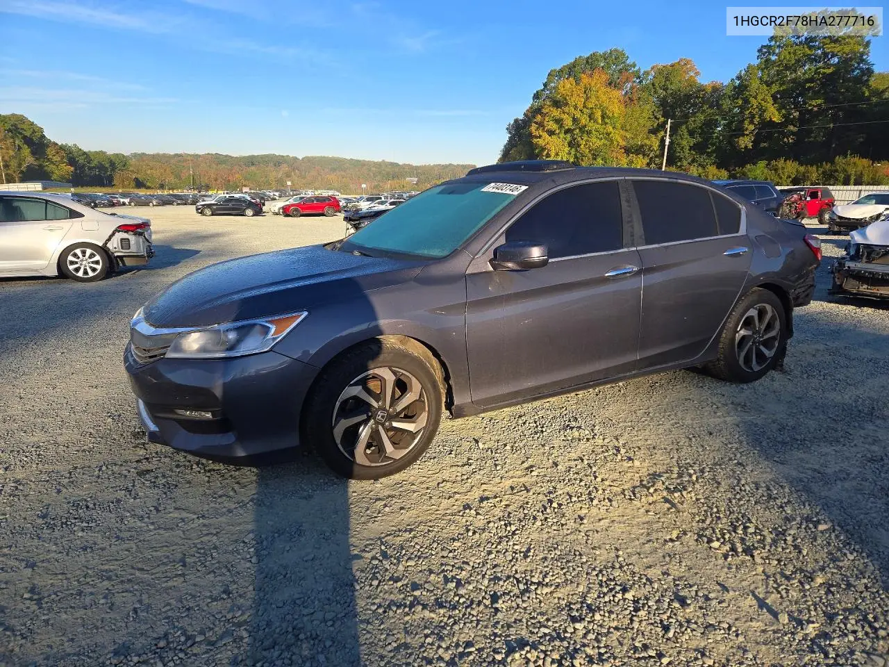 HONDA ACCORD 2017, VIN 1HGCR2F78HA277716
