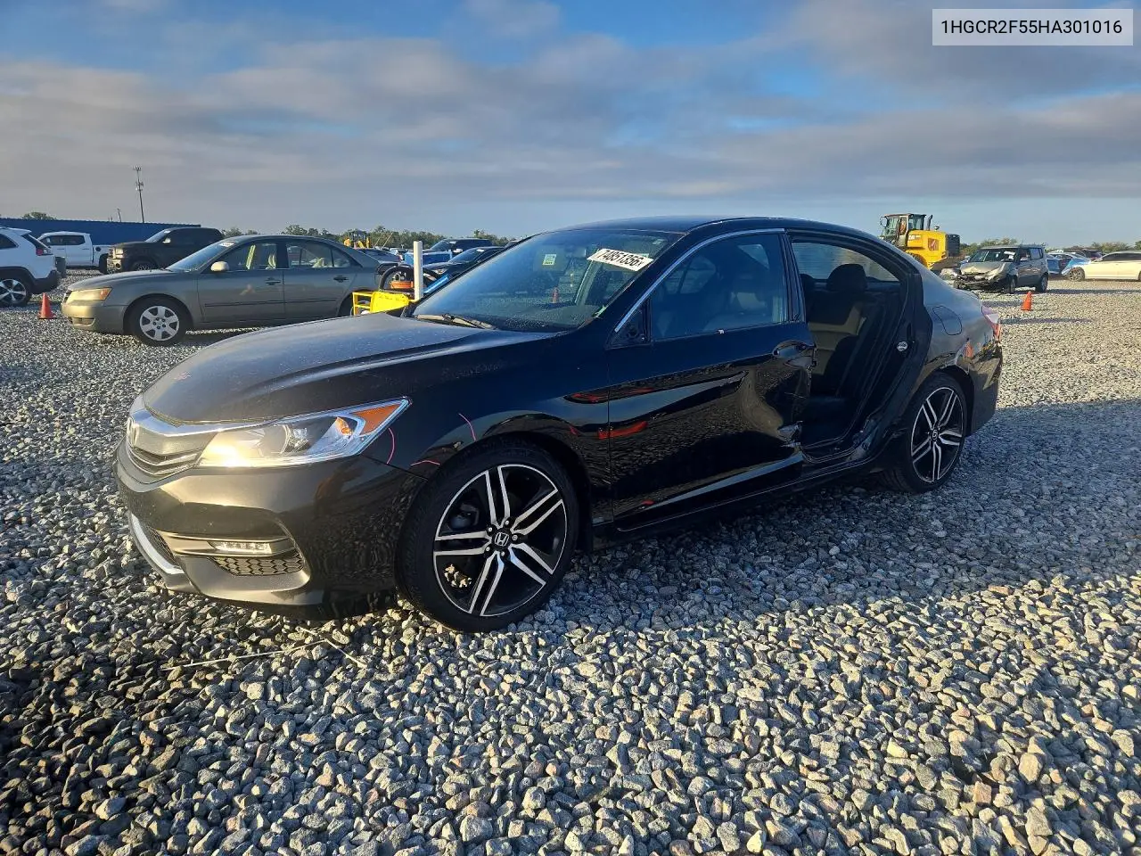 HONDA ACCORD 2017, VIN 1HGCR2F55HA301016