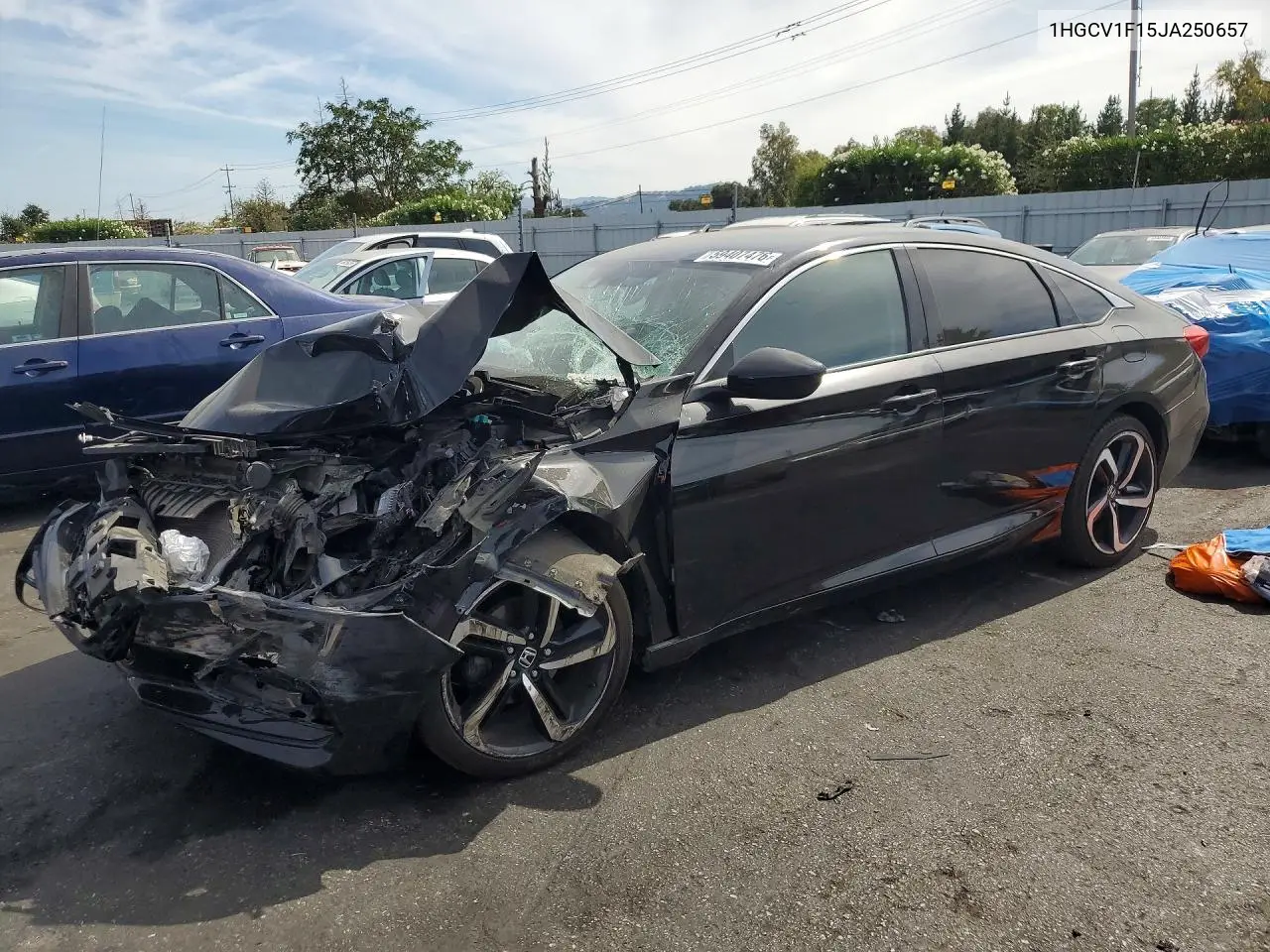 HONDA ACCORD 2018, VIN 1HGCV1F15JA250657
