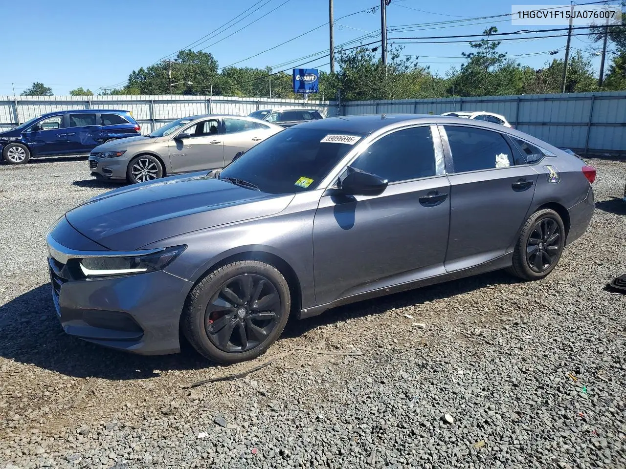 HONDA ACCORD 2018, VIN 1HGCV1F15JA076007