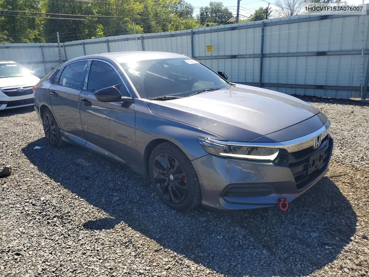 2018 HONDA ACCORD VIN 1HGCV1F15JA076007 — фото 4