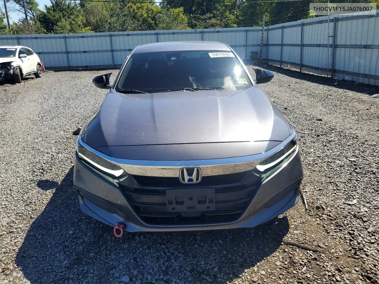 2018 HONDA ACCORD VIN 1HGCV1F15JA076007 — фото 5